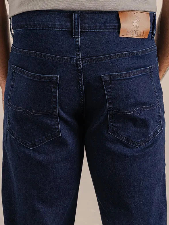 Polo Mens Paul Comfort Fit Relaxed Leg Stretch Denim Blue Black | Polo