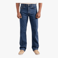 Polo Mens Paul Comfort Fit Relaxed Leg Stretch Denim Stone Wash Polo