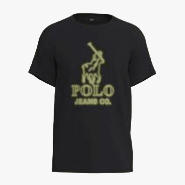 Polo Mens Pjc Glow Logo Short Sleeve Tee Black | Polo