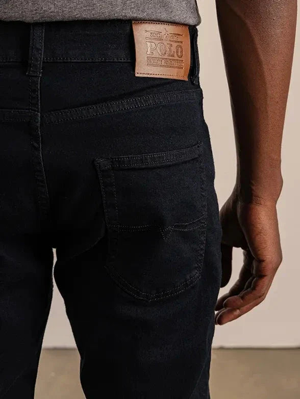 Polo Mens Simon Straight Leg Jean Black | Polo