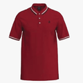 Polo Mens Tipped Mercerised Short Sleeve Golfer Red | Polo