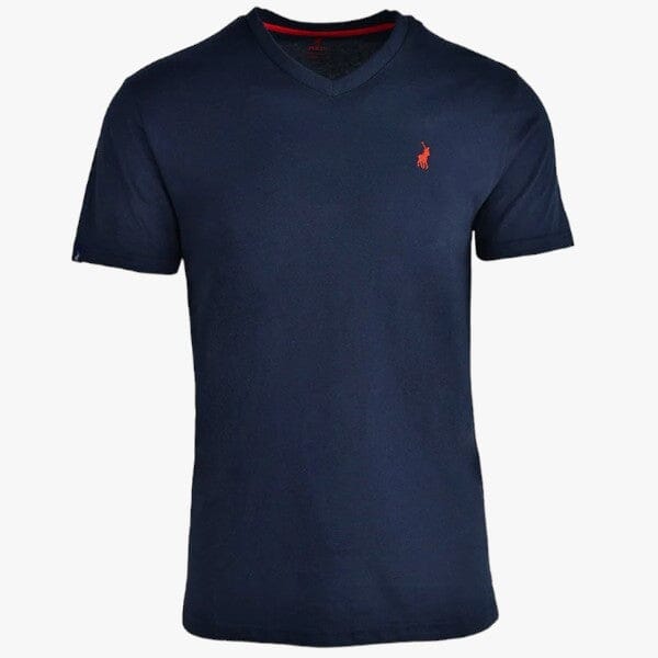 Polo Mens V-Neck Short Sleeve Tee Navy | Polo
