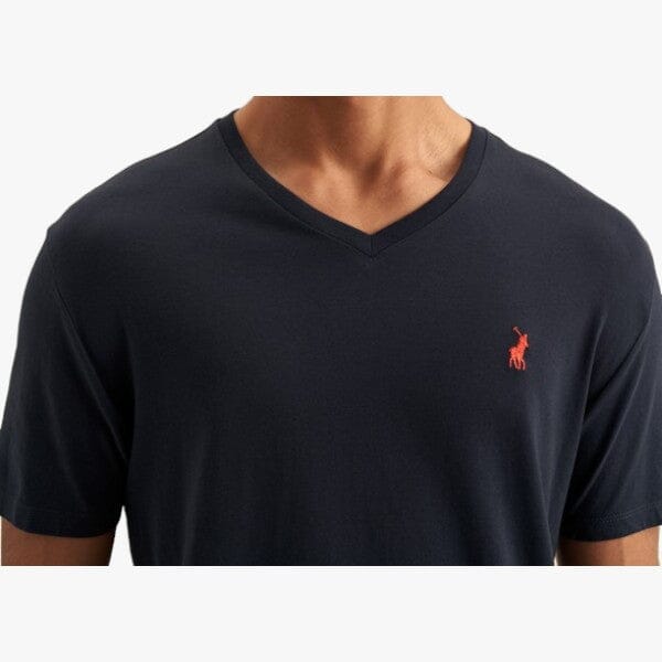 Polo Mens V-Neck Short Sleeve Tee Navy | Polo