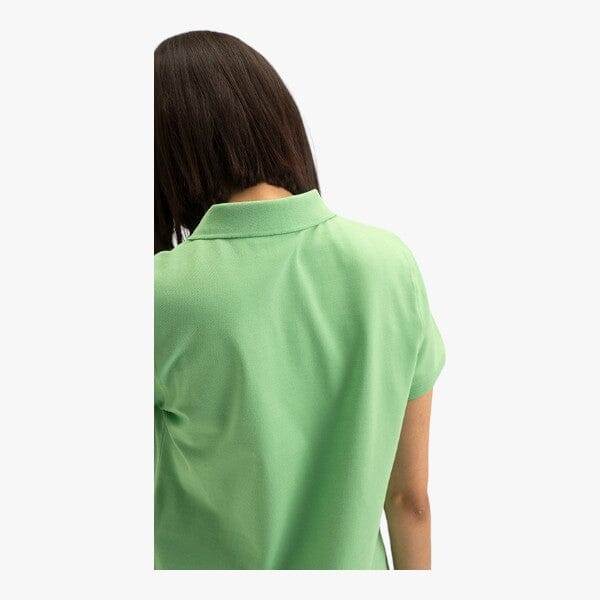Polo Womens Basic Short Sleeve Golfer Green Polo
