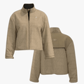 Polo Womens Hailey Monogram Puffer Jacket Stone | Polo