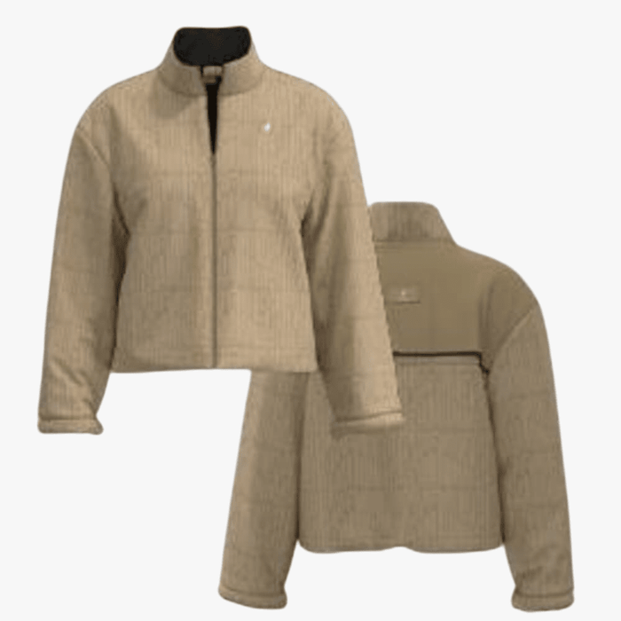 Polo Womens Hailey Monogram Puffer Jacket Stone | Polo