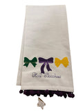 Pom Pom Bow Hand Towel