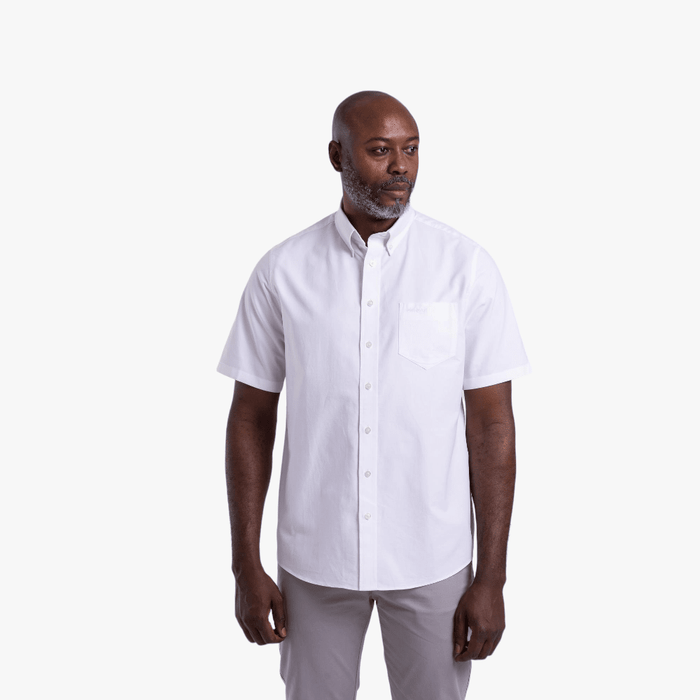 Pringle Mens Classic Short Sleeve Shirt White | Pringle