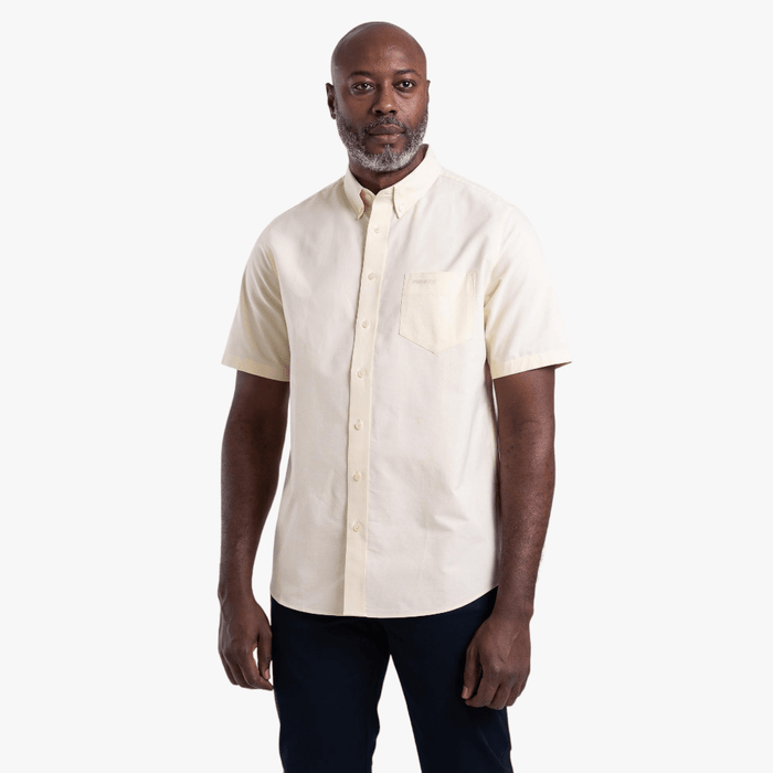 Pringle Mens Classic Short Sleeve Shirt Yellow | Pringle