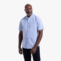 Pringle Mens Ethan Classic Short Sleeve Shirt Lt Blue | Pringle