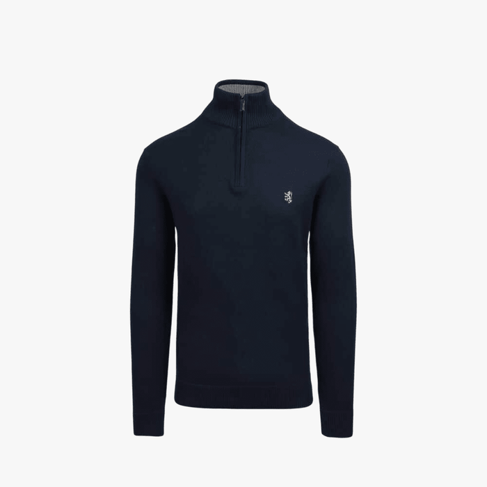 Pringle Mens Harry 1/4 Zip Sweater Black | Pringle