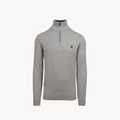 Pringle Mens Harry 1/4 Zip Sweater Grey | Pringle