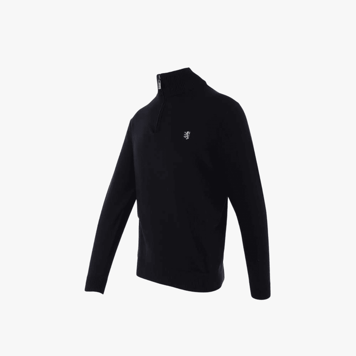 Pringle Mens Knitwear 1/4 Zip Sweater Black | Pringle
