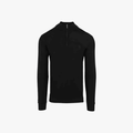 Pringle Mens Knitwear Leonard 1/4 Zip Sweater Black | Pringle