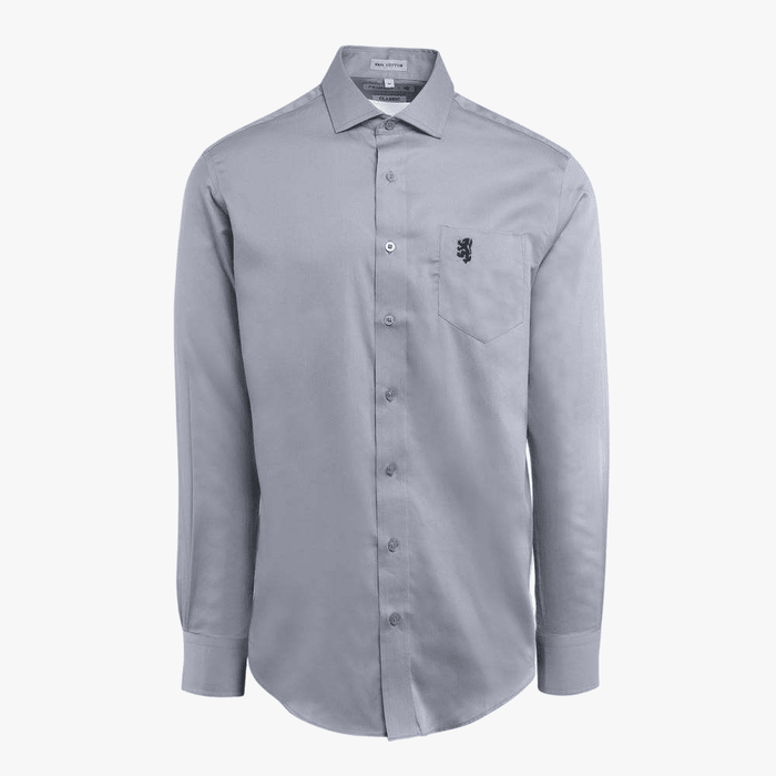 Pringle Mens Long Sleeve Shirt Tailored Grey | Pringle