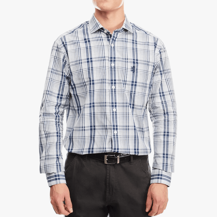 Pringle Mens Long Sleeve Tailored Check Shirt Check >241-137 | Pringle