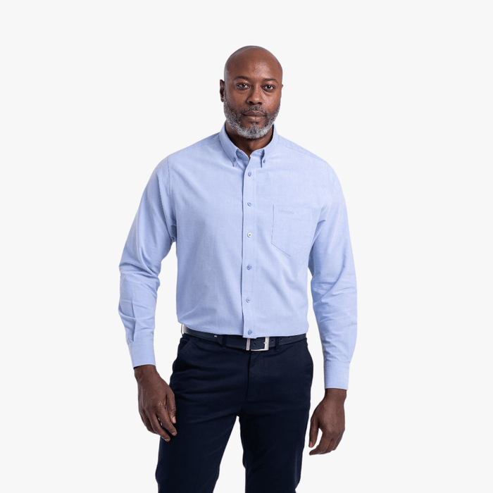 Pringle Mens Mario Long Sleeve Shirt Pale Blue | Pringle
