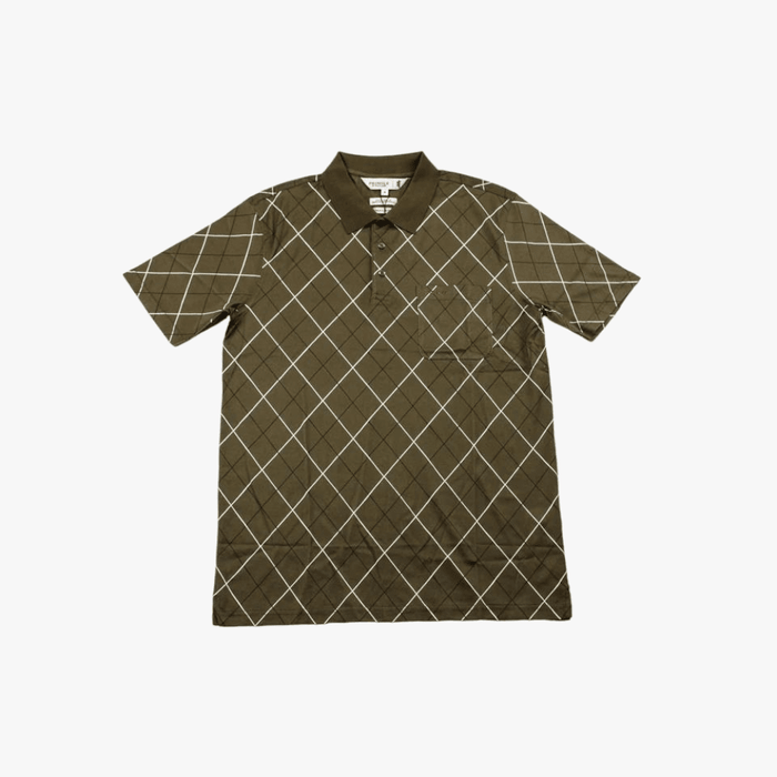 Pringle Mens Short Sleeve Golfer Stone Pringle