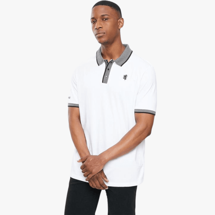 Pringle Mens Single Jersey Short Sleeve Core Golfer White Pringle