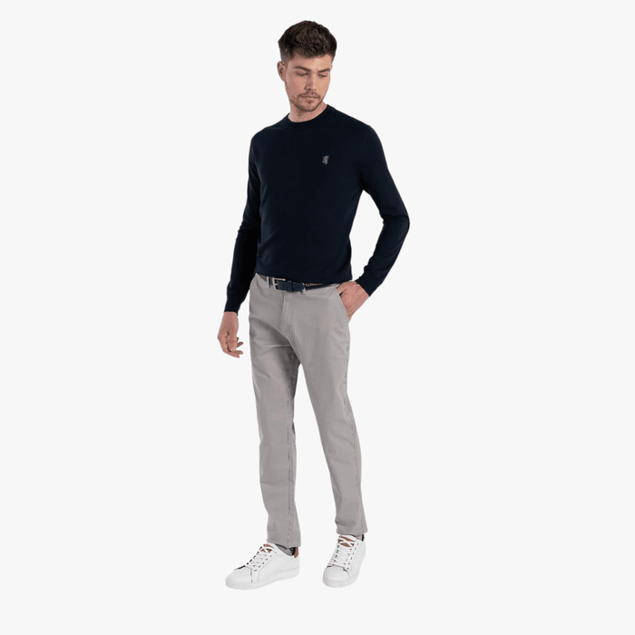 Pringle Mens Tailored Slim Fit Chino Pants Grey Pringle
