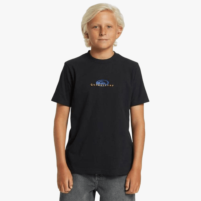 Quiksilver Boys Thermal Logo Short Sleeve Tee Black | Quiksilver