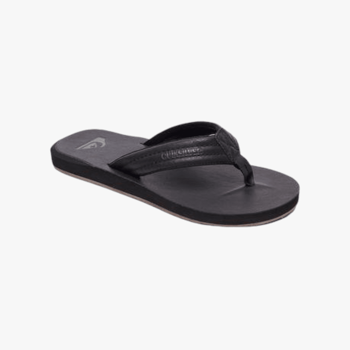 Quiksilver Mens Carver Nuback Sandal Solid Black Quiksilver