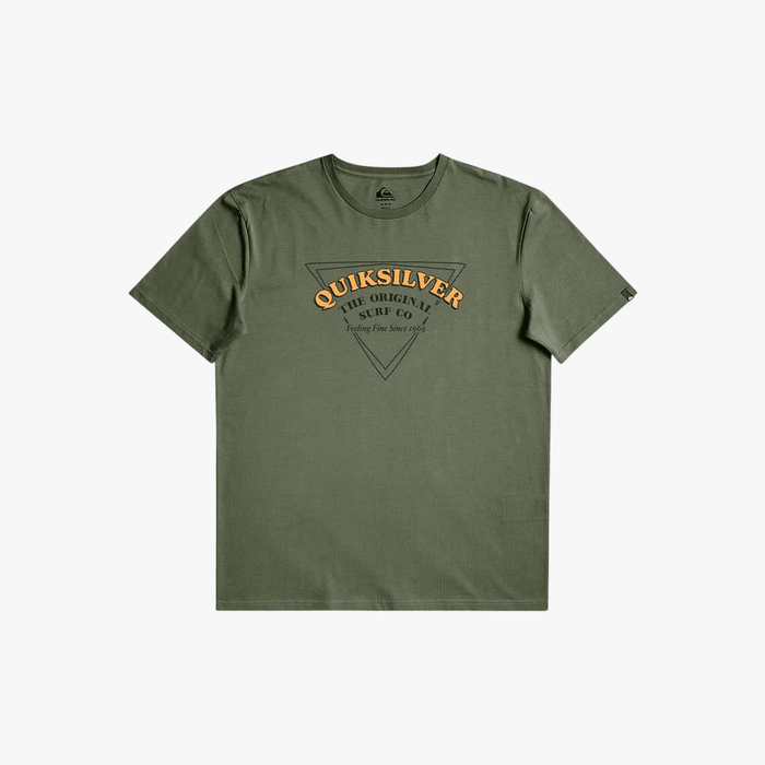 Quiksilver Mens Cloud Busting Short Sleeve Tee Four Leaf | Quiksilver
