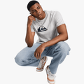 Quiksilver Mens Corp Logo Short Sleeve Tee Grey Heather | Quiksilver