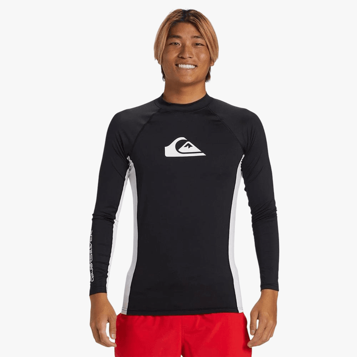 Quiksilver Mens Everyday Comp Upf50 Long Sleeve Rash Vest Black | Quiksilver
