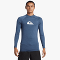 Quiksilver Mens Everyday Comp Upf50 Long Sleeve Rash Vest Vint Indigo Heather | Quiksilver