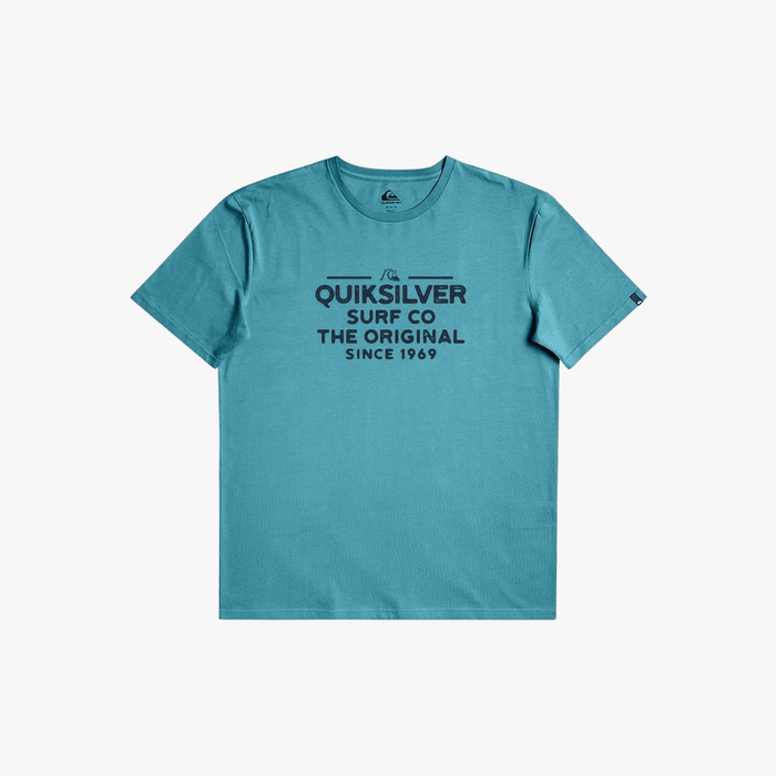 Quiksilver Mens Feeding Line Short Sleeve Tee Brit Blue | Quiksilver
