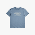 Quiksilver Mens Feeding Line Short Sleeve Tee Faded Denim | Quiksilver