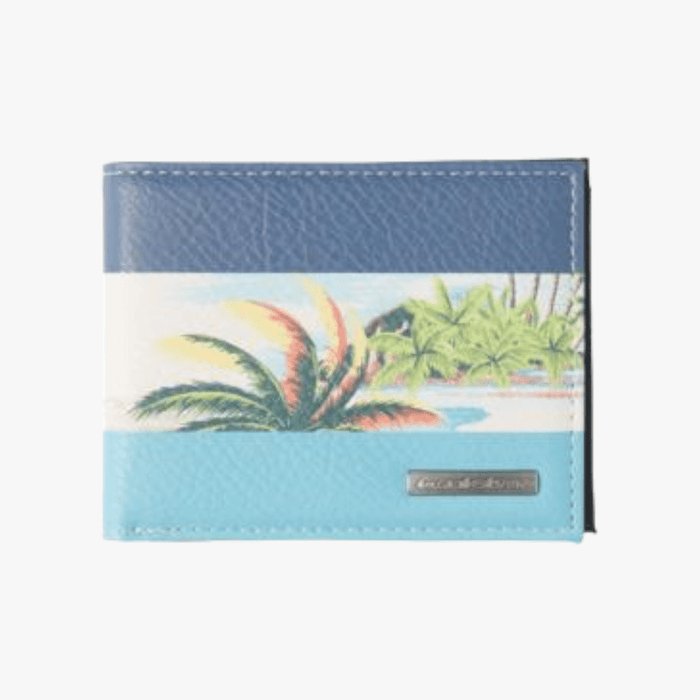 Quiksilver Mens Freshness Trifold Wallet Blue Island Quiksilver