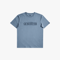 Quiksilver Mens Gradient Line Short Sleeve Tee Faded Denim | Quiksilver