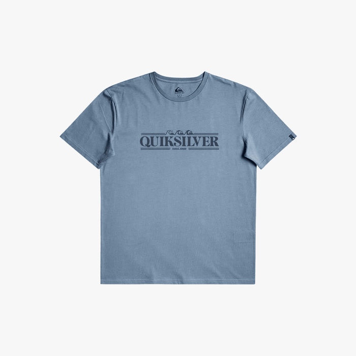 Quiksilver Mens Gradient Line Short Sleeve Tee Faded Denim | Quiksilver