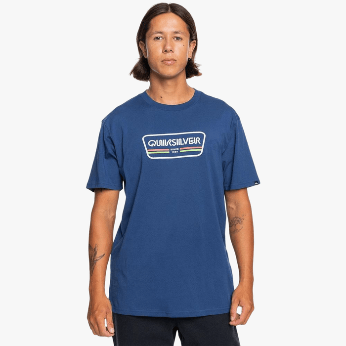 Quiksilver Mens Range Life Front Short Sleeve Tee Black | Quiksilver