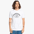 Quiksilver Mens Script Talk Front Short Sleeve Tee White | Quiksilver