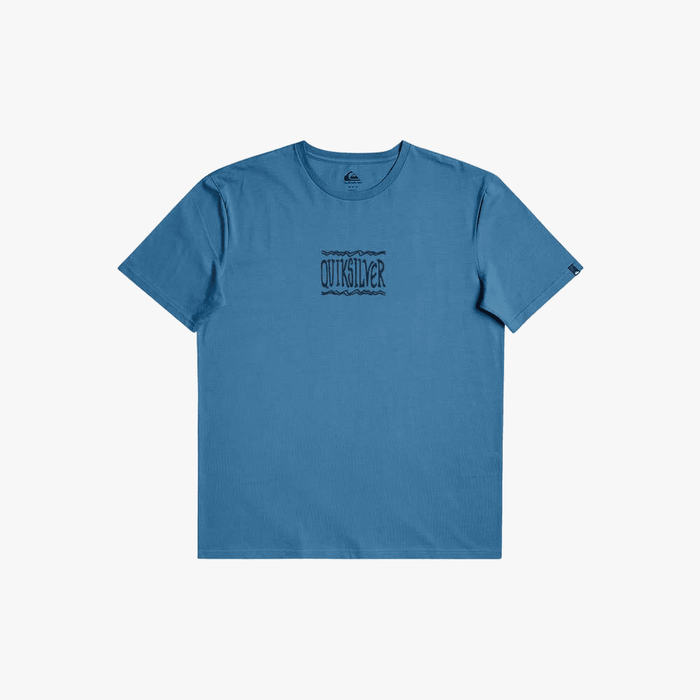 Quiksilver Mens Taking Roots Short Sleeve Tee Vallarate Blue | Quiksilver