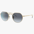 Rayban Jack Metal Gold Sunglass Blue/Grey Lens Rayban
