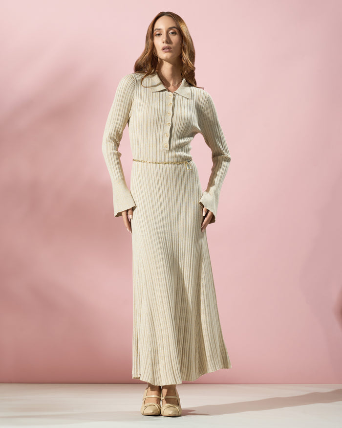 Ribbed Knit Maxi Dress