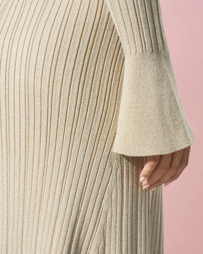 Ribbed Knit Maxi Dress