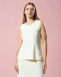 Ribbed Sleeveless Knit Top