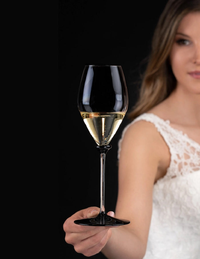 RIEDEL FATTO A MANO PERFORMANCE CHAMPAGNE BASE NEGRA