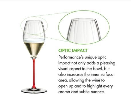 RIEDEL FATTO A MANO PERFORMANCE CHAMPAGNE ROJO