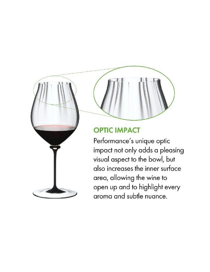RIEDEL FATTO A MANO PERFORMANCE PINOT NOIR CLEAR BASE