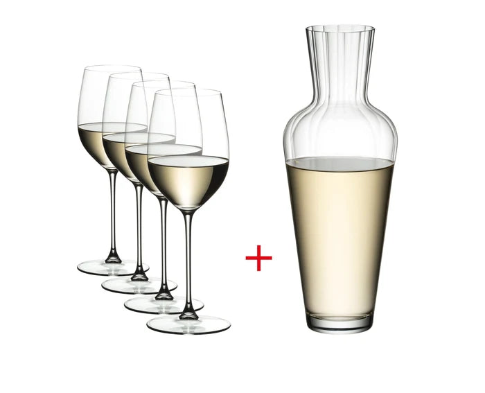 Riedel  Set de 4 Copas Veritas Riesling/Zinfandel + Decantador Mosel