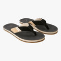 Ripcurl Mens Oxford Open Toe Flip Flop Black Tan Ripcurl
