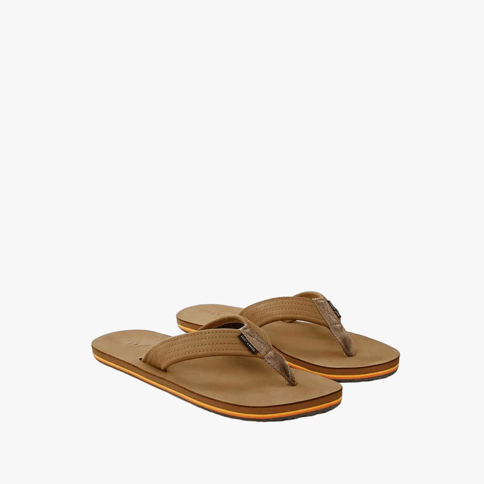 Ripcurl Mens Revival Open Toe Sandal Tan Leather | Ripcurl