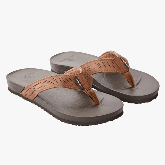 Ripcurl Mens Soft Sand Open Toe Sandal Brown Ripcurl