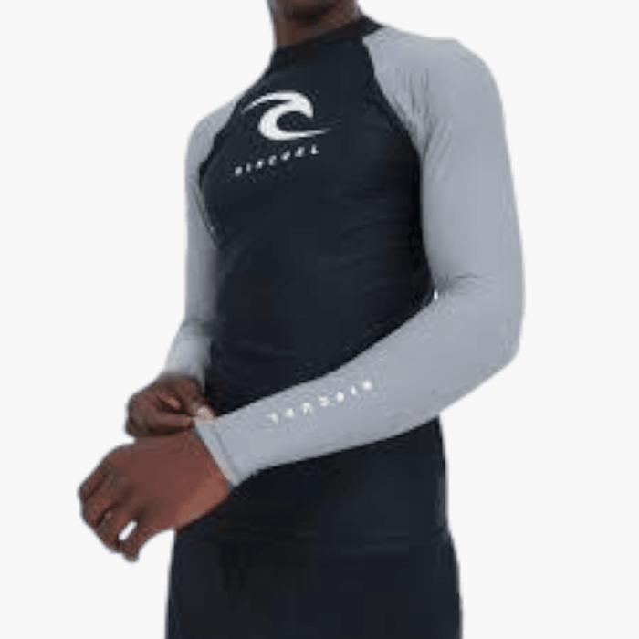 Ripcurl Mesn Corp Arm Long Sleeve Rash Vest Black Ripcurl